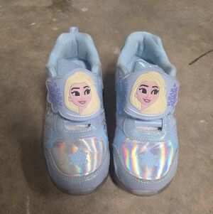 Kids Light Blue Holographic Sneakers